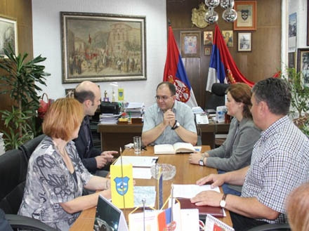 Predstavnici Caritasa sa gradonačelnikkom Vranja 
